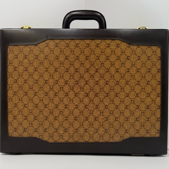 🐢MORABITO 1905 PARIS Monogram Attaché Laptop Briefcase Trunk • Imperial Warrant - Picture 2 of 11